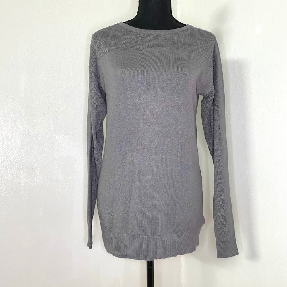 Michael Kors XSmall Dark Grey Mesh Sweater